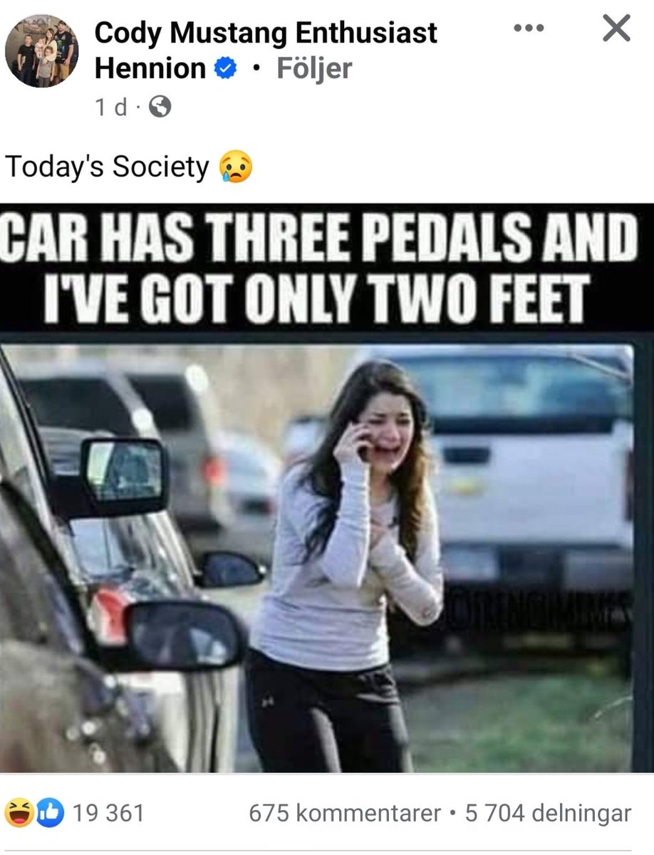 lorant_johan's tweet image. #twofeet #threepedals #mustang