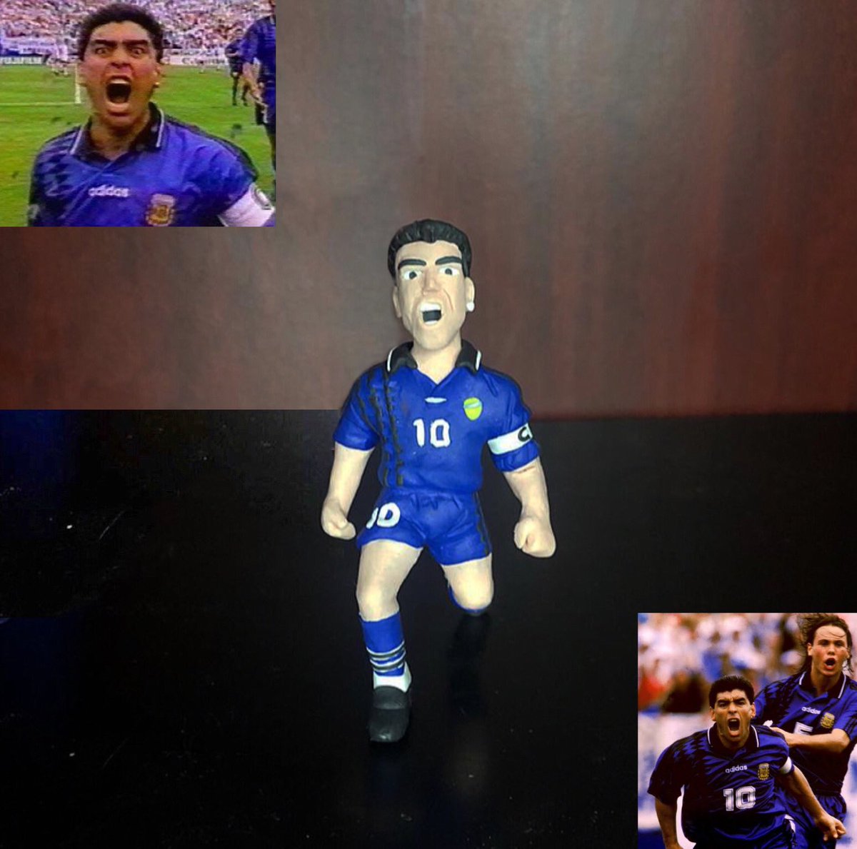 salasm24's tweet photo. @ViejaGuardiaEA Su último festejo de gol en mundiales en plastilina 🙌🏼 https://t.co/QIYujPVLg8