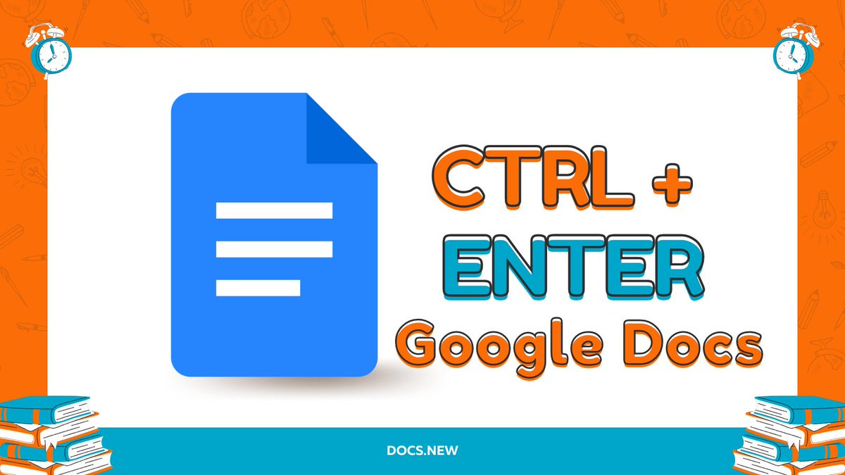 alicekeeler's tweet image. Control Enter in a #googleDoc will create a page break
 #keytip
 
#googleEDU