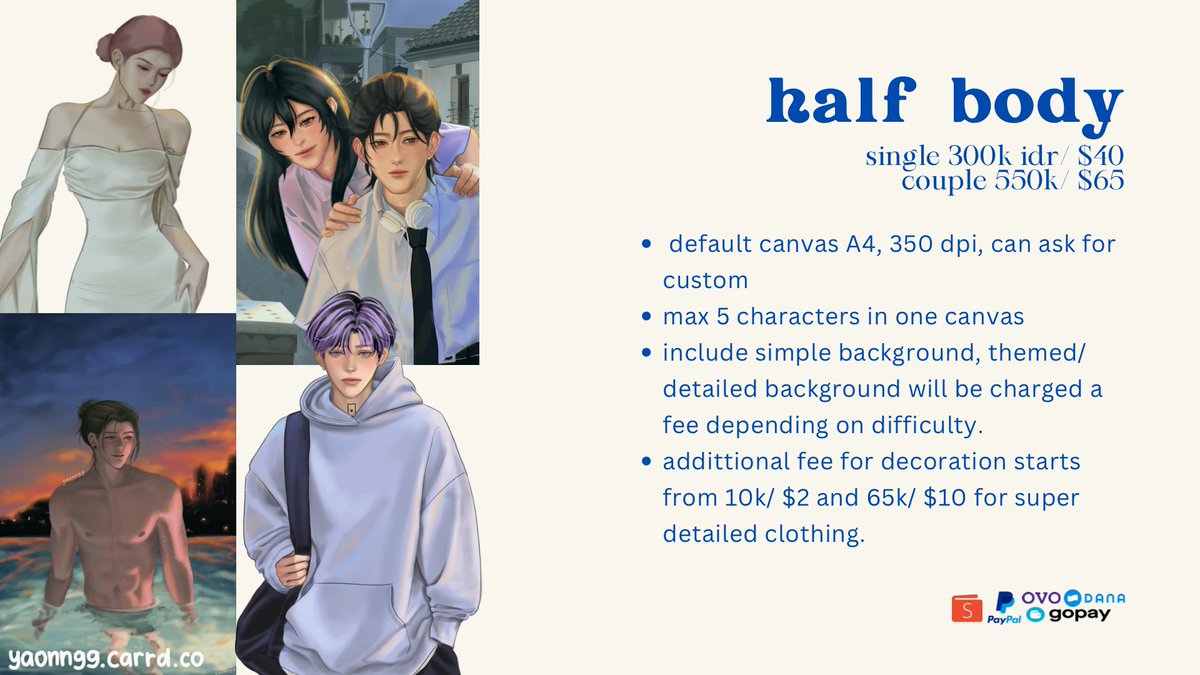 yaonngg's tweet photo. ✨COMMISSION OPEN ✨

[Rts and likes r very appreciated!]

I’m opening commission for 5 slots this month. Feel free to check https://t.co/xoTOwsmvM5 or DM me for more infos!

Thank you 💓

#opencommission #commissionart https://t.co/itROHWQQic