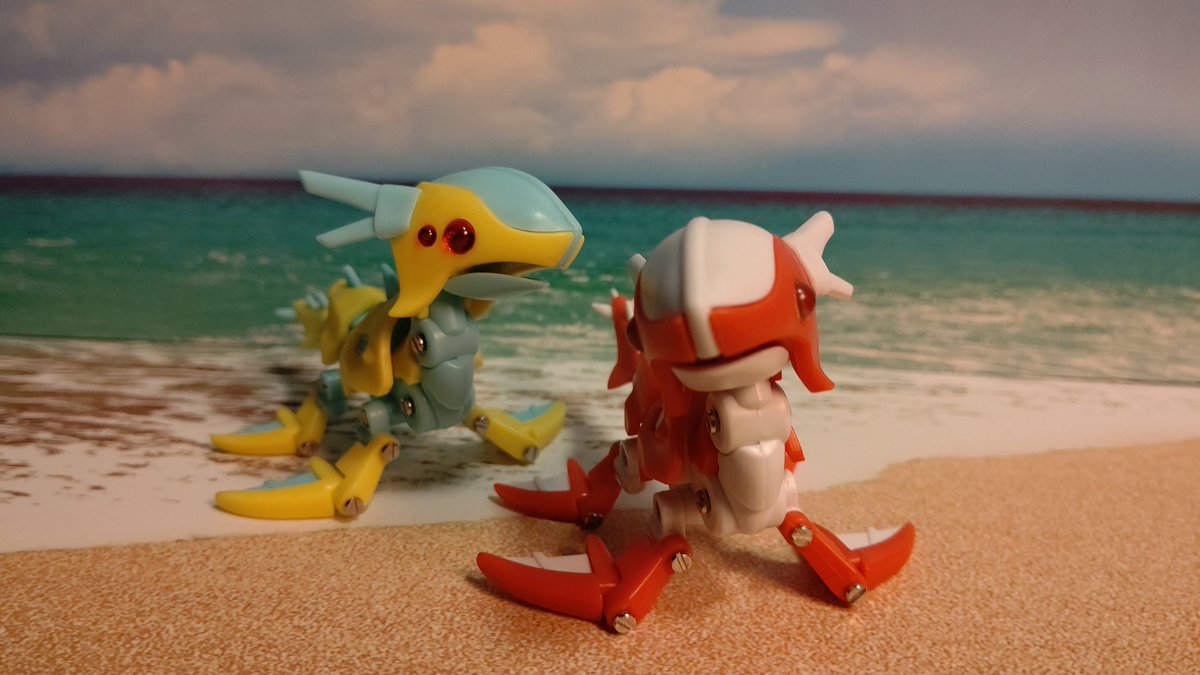 suananojuunin's tweet photo. ドラネッツの海竜可愛いけど、首をかしげられなかったから関節を追加してみた。
チョットの事だけど可愛さがアップした気がする。 https://t.co/nj2XuXBgBG