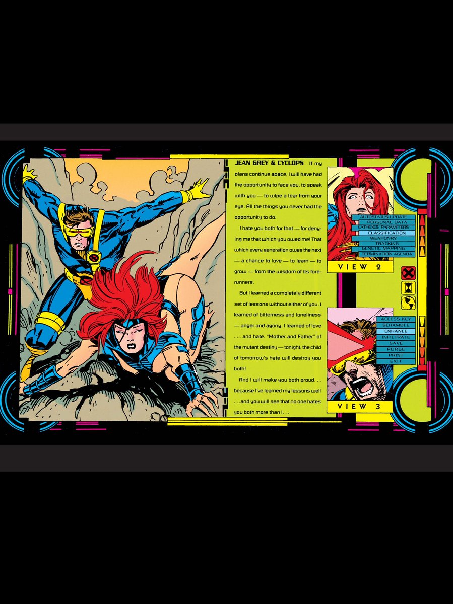 XMen_C_O_T_A's tweet image. Stryfe's Strike Files (Part 2).Remember "X-Cutioner's Song"?
In Nov '92, an extra issue dropped with Stryfe's files.Kudos to the dream team of: @AndyKubert , #gregcapullo @JimLee @larrystroman575, @Marc_Silvestri #whilceportacio #fabiannicieza &amp;amp; #scottlobdell. 
#XMen