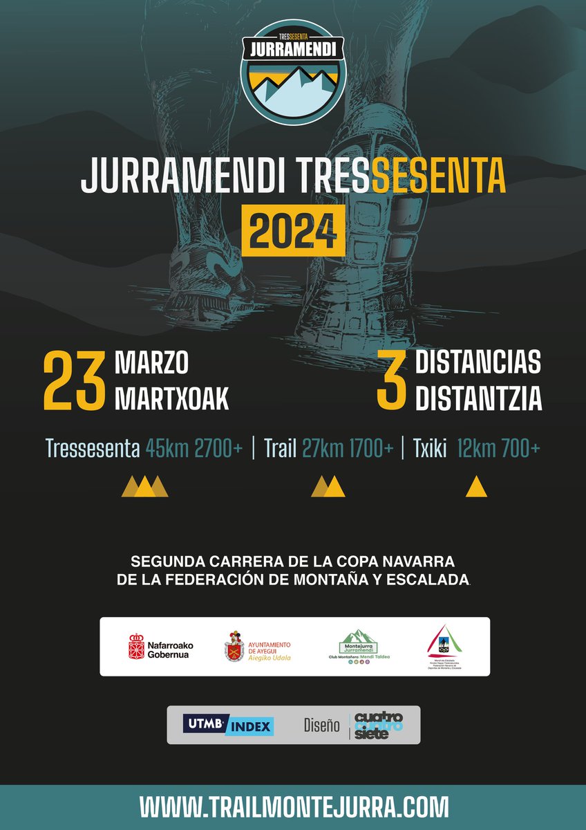 JURRAMENDI 360dp (@jurratrail) on Twitter photo BOOOMMM Os presentamos el cartel para la edición de 2024!!!
Mil gracias a <a href="/estudio447/">Mr. X</a> por el espectacular diseño!!!
Pronto más novedades!!!
@ayto_ayegui 
@meknf_fndme 
@gobierno_navarra 
@territorio_trail 
@ingravidosradio 
<a href="/runnun/">ぬん</a>.app 
@krakensport_oficial
<a href="/UTMBWorldSeries/">UTMB® World Series</a> BOOOMMM Os presentamos el cartel para la edición de 2024!!!
Mil gracias a <a href="/estudio447/">Mr. X</a> por el espectacular diseño!!!
Pronto más novedades!!!
@ayto_ayegui 
@meknf_fndme 
@gobierno_navarra 
@territorio_trail 
@ingravidosradio 
<a href="/runnun/">ぬん</a>.app 
@krakensport_oficial
<a href="/UTMBWorldSeries/">UTMB® World Series</a>