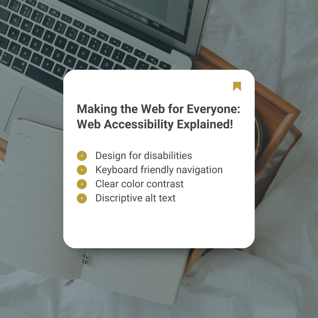 🌎 Champion inclusive design with our insights on web accessibility. Understand its importance and create designs that cater to all.

#WebAccessibility #DigitalInclusion #AccessibilityMatters #InclusiveWeb #WebAccessibilityTips