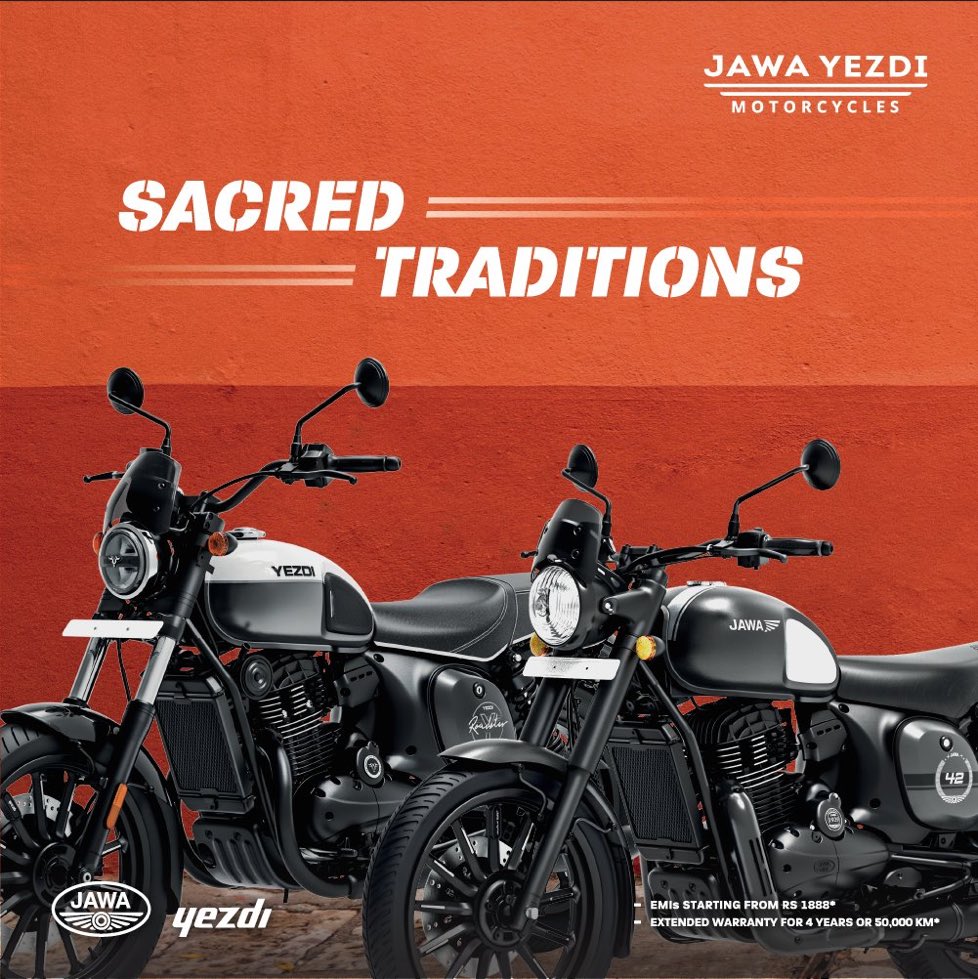 Tradition. RENEWED. 

#JawaMotorcycles #JawaYezdiMotorcycles #YezdiMotorcycles #YezdiForever #JawaRiders #YezdiRiders #JawaYezdi