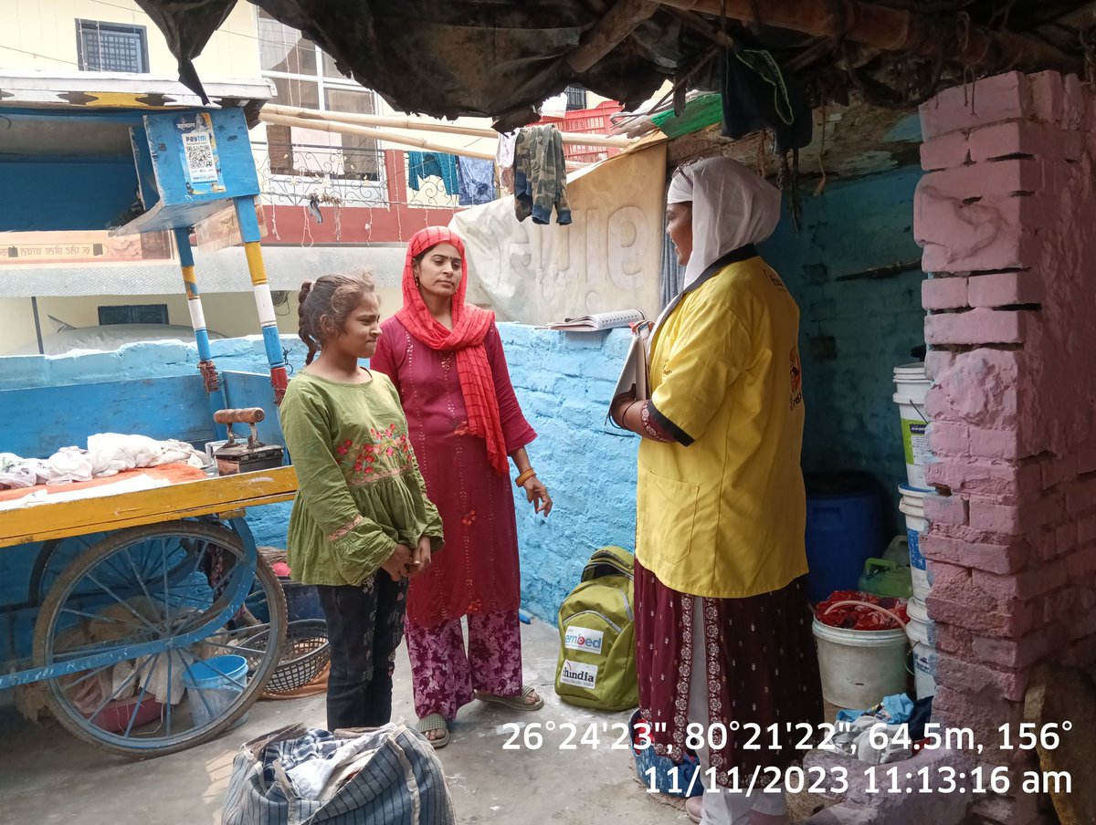 एम्बेड परियोजना के तहत कानपुर की के डी ए कालोनी रामपुरम बस्ती में महिलाओं को डेंगू और मलेरिया की जानकारी दी l 
 #MalariaFreeIndia
#Embed2Endmalaria 
#Malaria
#Dengue 
#DengueFreeIndia
<a href="/sammaansingh/">Samman Singh</a>
<a href="/sksomya/">Som Sharma</a>
<a href="/rajesh_amh/">Rajesh Mishra</a>
