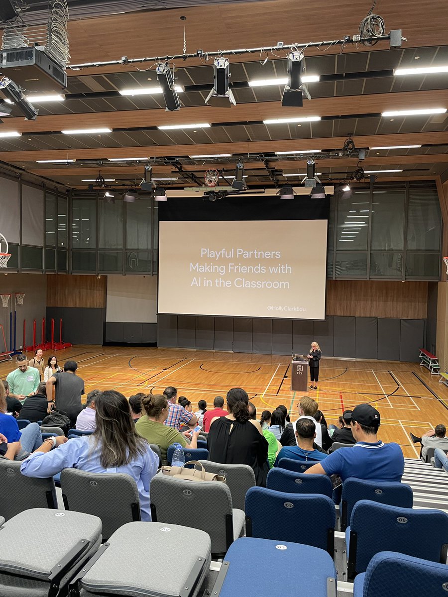 Ms_Charlene_C's tweet photo. A great day of learning about AI and digital tools to heighten student engagement, creativity and skills for bigger and deeper learning! 

#ADEHK2023 
#AppleEDUchat https://t.co/8TNaYJQ4qk