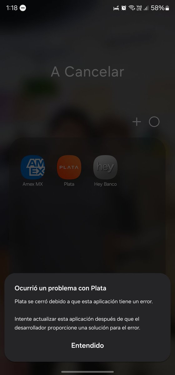 SrGattuno's tweet photo. @plata_card  buenas noches tengo un detalle con la aplicación de plata ya volví a descargar la app y me sigue diciendo que la app tiene un error https://t.co/SPqjuSMZNK