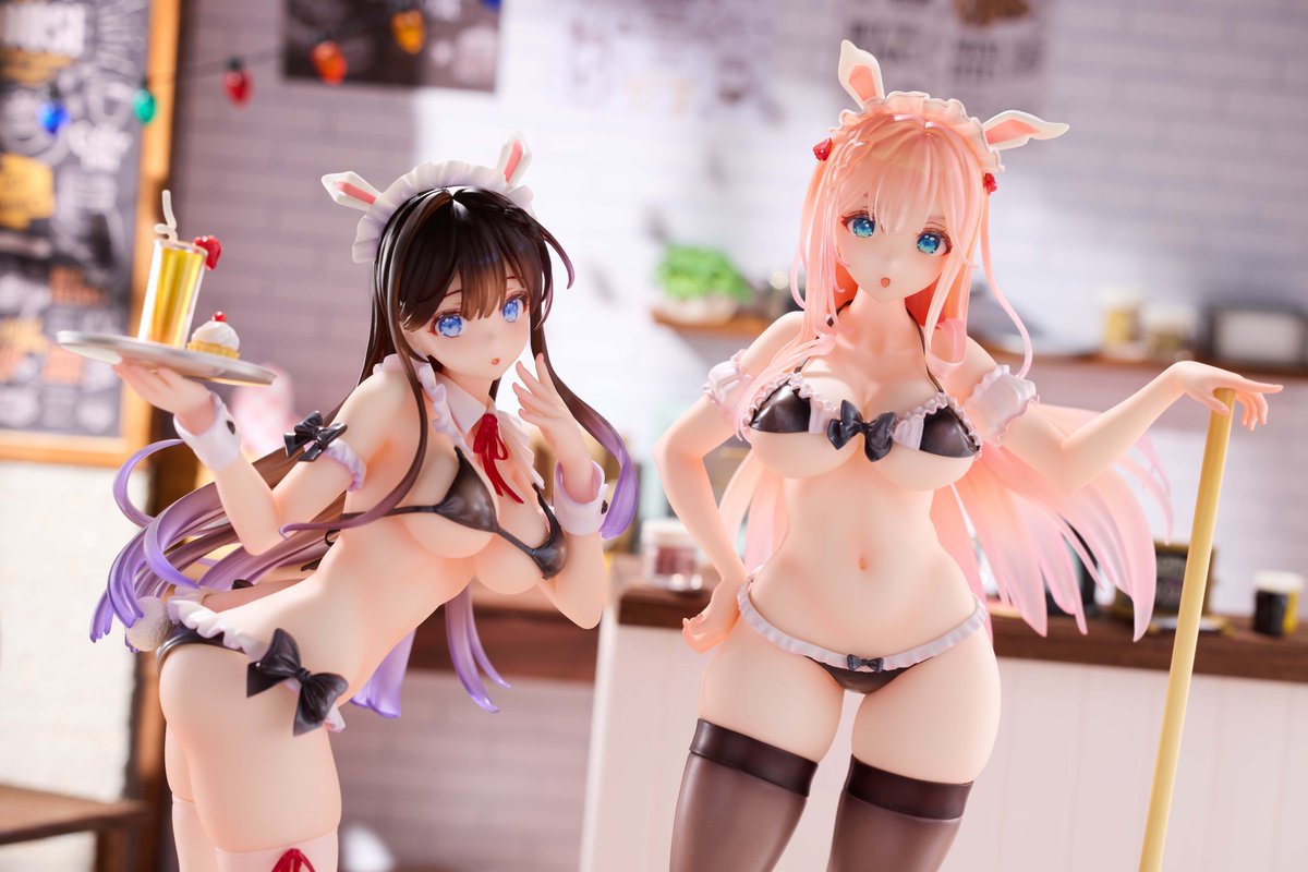 「スカイチューブ様よりココアとモモのフィギュアが予約開始しました!よろしくお願いい」|DSマイルのイラスト