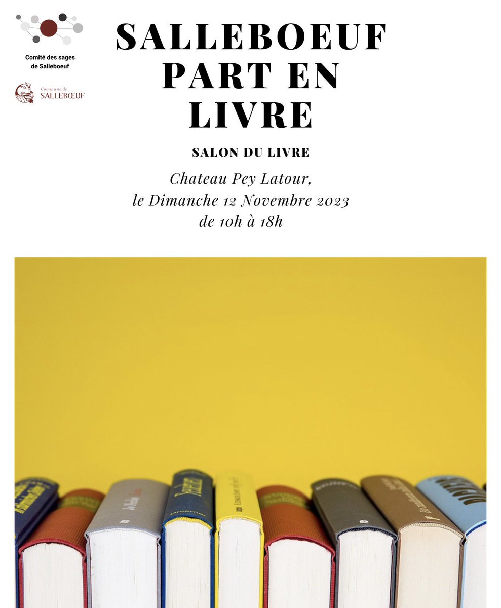 PhFouchard's tweet photo. « SALLEBOEUF PART EN LIVRE » Salon au château Pey la Tour le dimanche 1️⃣2️⃣  novembre. #CeJourLà 

« Hongkou ou le Ruban rouge » chez #librisphaera de notre auteur Bruno Dumas 

📗sur commande dans toutes les LIBRAIRIES et dans la iBOUTIQUE   https://t.co/ah6D3nMc2K https://t.co/JXddY50Ai1