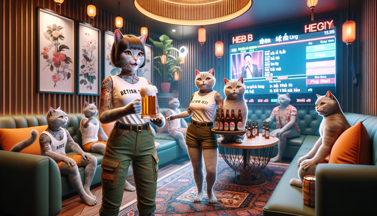 longleovt88's tweet photo. "Chuyện lạ có thật: Mèo mê nhậu, karaoke còn hơn chuột! 😹🍻🎤 #MeowMixMaster #KaraokeCats #CrazyCaturdayNights"
Cuối tuần rồi đủ tăng thì về nhé 😹 https://t.co/qOTGaVspAT