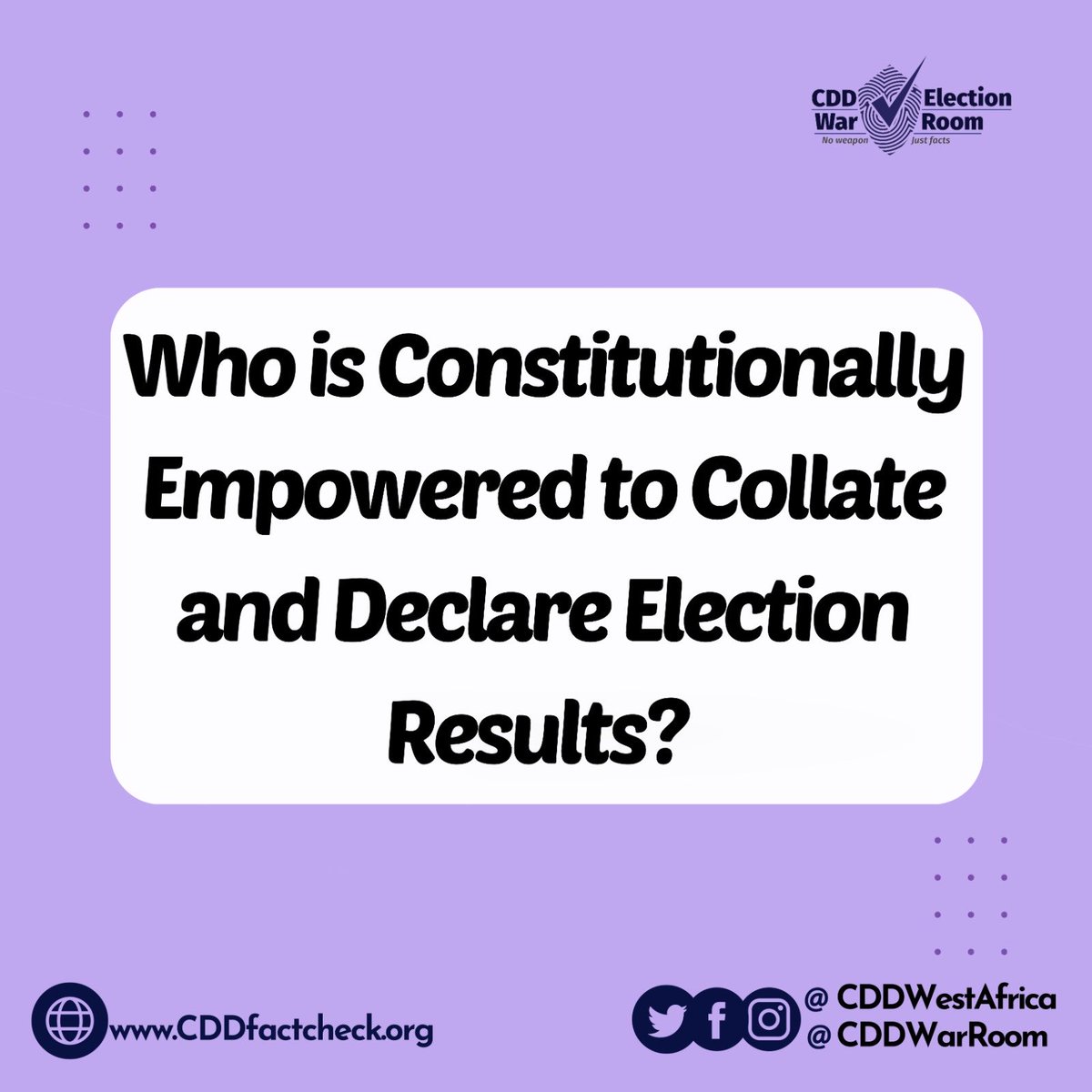 #FactShield: By virtue of the constitution, who has the authority to compile and announce election outcomes? To know more on this, click this link: cddfactcheck.org/?p=23129
#OffcycleElections
#IMODecides2023 
#BayelsaDecides2023 
#KogiDecides2023