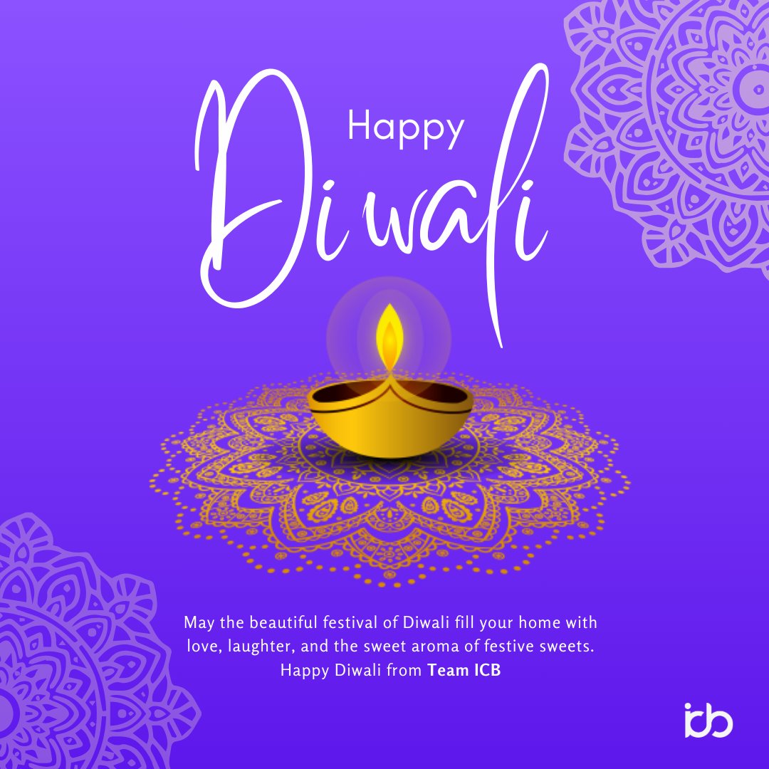 🎉May the beautiful festival of Diwali fill your home with love, laughter, and the sweet aroma of festive sweets. 🎆🥳🎊

Happy Diwali 

Team ICB♥️
#diwali #FestiveLighting #cashback #icb