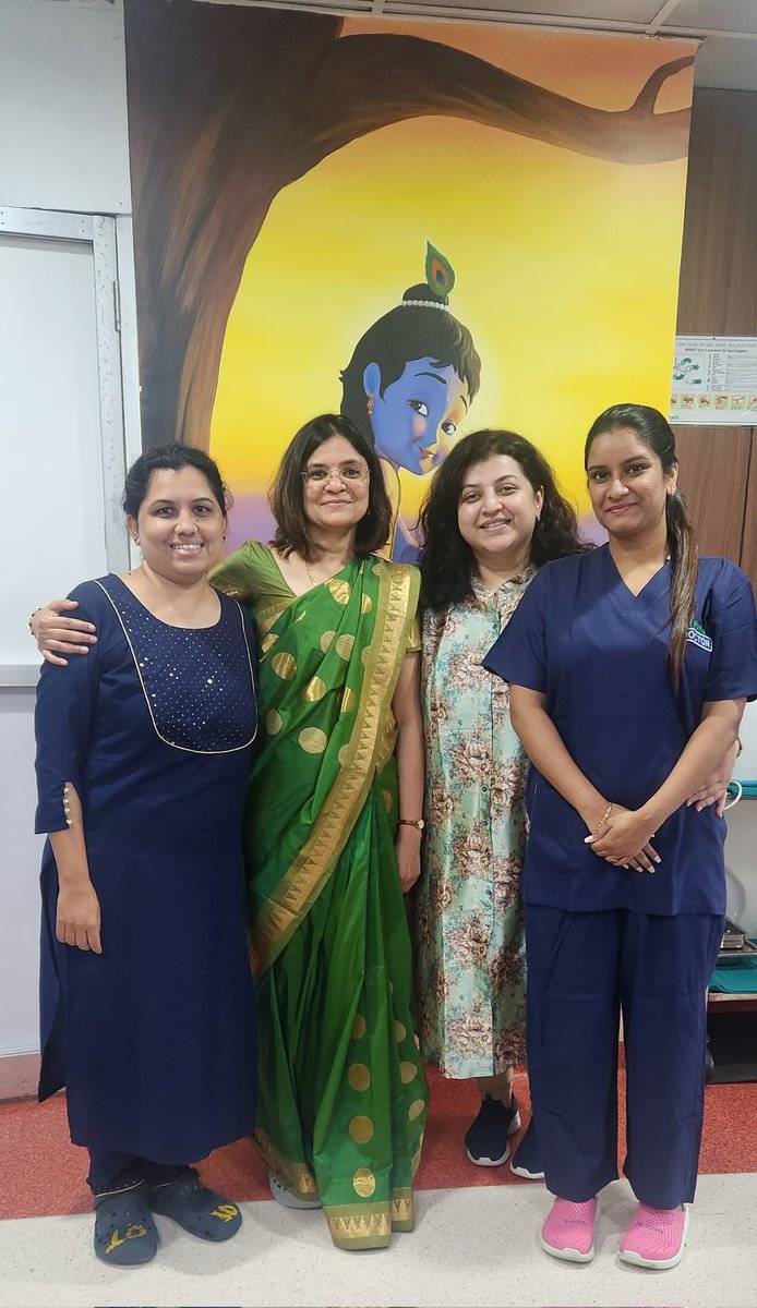 With the lady docs in #pedscard at my hosp ...
#dhanteras2023 
#Diwali2023
