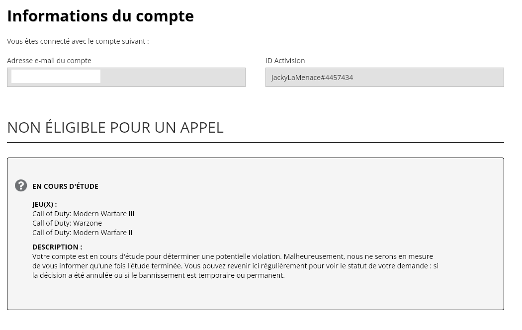 TeamTNG_'s tweet photo. Activision vous êtes vraiment des clowns! 

Sur #Warzone  j'ai croisé a peu près 7431 cheaters qui n'ont jamais été ban.

Par contre, à chaque fois que moi j'achète un nouveau COD j'ai un PUTAIN de shadowban qui me tombe dessus ! POURQUOI ?????

@ATVIAssist @ActivisionFR #MWIII https://t.co/dBXmCC8fjj