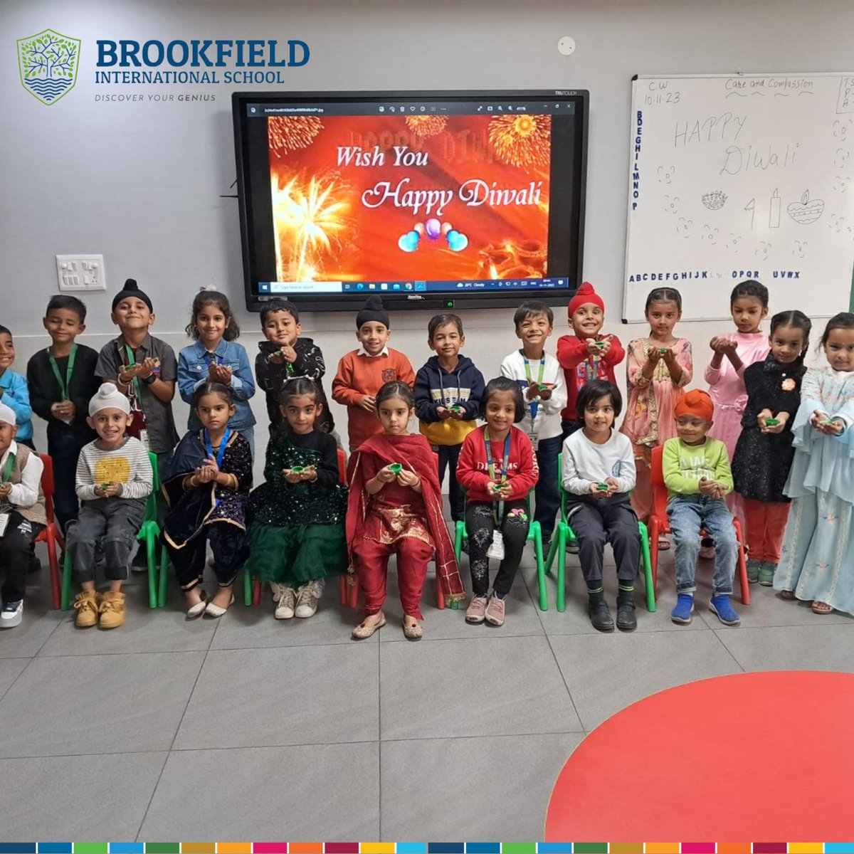 BrookfieldInte1's tweet photo. 🌟✨ Kindergarten Extravaganza: Shimmering Festivities! ✨🌟
Our Kindergarten wing transformed into a magical realm as our little stars adorned themselves in breathtaking ethnic attires, radiating the true spirit of festivities on Friday, 10th November! 🎉#DiwaliCelebration https://t.co/mmqvz4QqYd