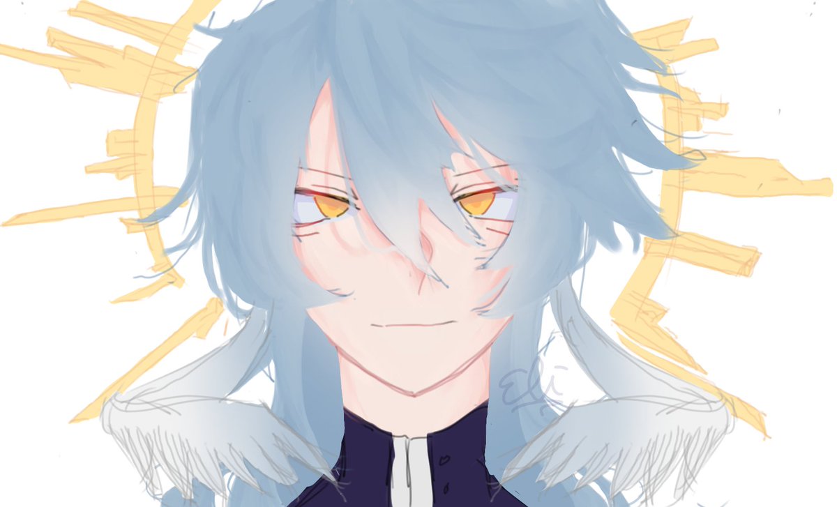 ramudaclone3's tweet photo. heuff sunday my beloved~ w/o wings version in the replies cause i hate the wings ψ(｀∇´)ψ

 #sundayhsr #HSRFanart #HonkaiStarRail #hsrleaks #sunday #fanart https://t.co/FvpsyhAkvG