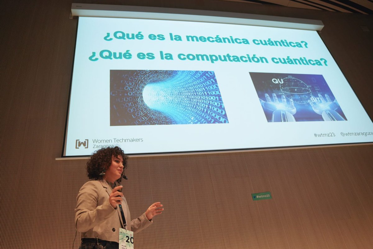 WTMZaragoza's tweet image. La computación cuántica nos va a petar la cabeza. Eso nos ha prometido  Pilar Molla... y de momento no defrauda! 🤯
#wtmz23