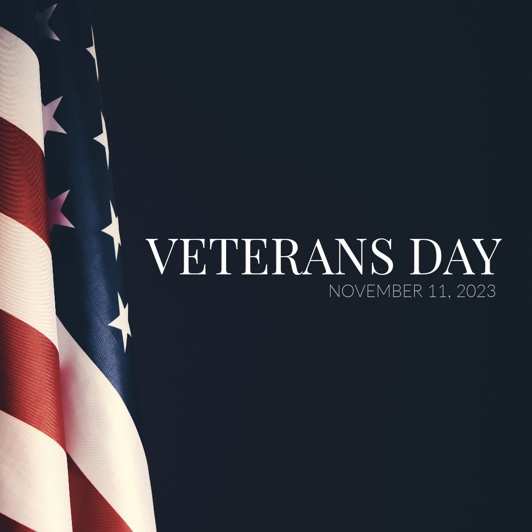 I want to thank the men and women of the U.S. military who have served to protect us and the freedoms we enjoy. We owe them and their families a great debt of gratitude for their sacrifices. Let’s honor our veterans, thank God for them, and pray for them today and every day! My