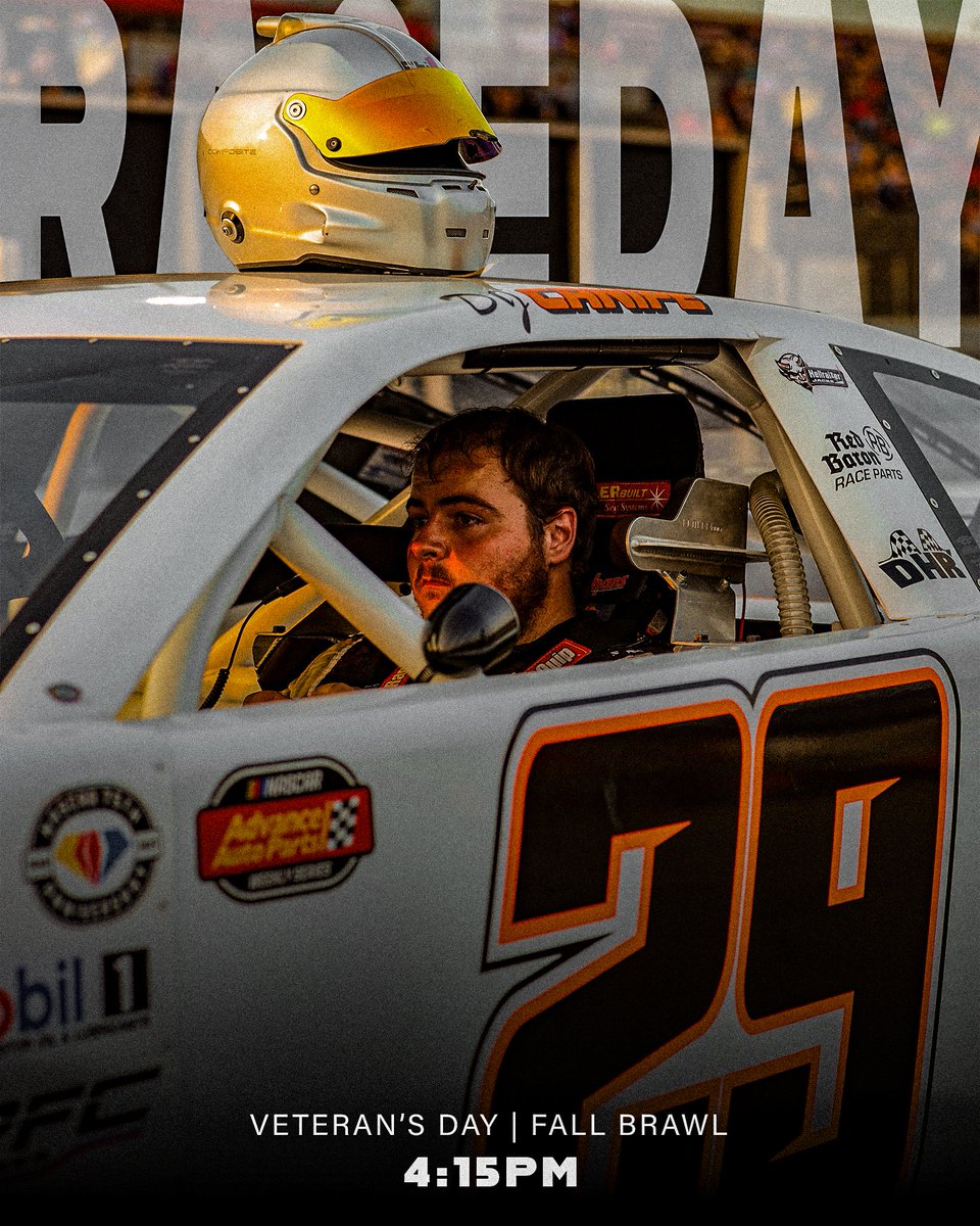 team_dhr's tweet photo. Racing for the Veterans 🦅

Happy 𝗩𝗲𝘁𝗲𝗿𝗮𝗻'𝘀 𝗗𝗮𝘆 and 𝗥𝗔𝗖𝗘𝗗𝗔𝗬 for the @hickoryspeedway Fall Brawl! Catch Bub Haney in the #GWPinc Limited #28, Clark Houston in the Alps Mtn #6 LMSC, and DJ Canipe in the #OnTheGoQuikLubeandTire #29 LMSC!

🏁 Racing at 4:15pm https://t.co/pKd2oXa0ct