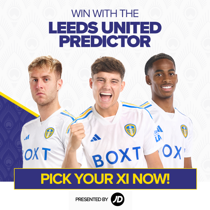 LUFC's tweet photo. 🔮 Who makes your #LUFC Starting XI today? Check out @JDFootball's Matchday Predictor and share yours in the replies!
