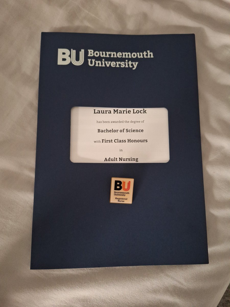 Yesterday I proudly walked across the stage at graduation. Not just as a @bournemouthuni student but also a member of the @PhiMuChapter #buproud #adultnurse #classof2023 #sigma