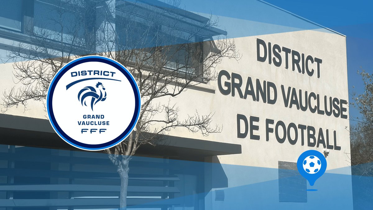 𝗖𝗛𝗔𝗡𝗚𝗘𝗠𝗘𝗡𝗧 𝗗'𝗛𝗢𝗥𝗔𝗜𝗥𝗘𝗦
ℹ️ À partir du ➊➌  novembre 2⃣0⃣2⃣3⃣ les horaires concernant l’accueil du public change. 
Le <a href="/DistGdVaucluse/">District Grand Vaucluse de Football</a> sera disponible 𝙙𝙚̀𝙨 𝟙𝟛𝕙𝟛𝟘 et fermera le soir à 𝟙𝟟𝕙𝟛𝟘.
✅ 🆕 Horaires + Infos 🔽
grandvaucluse.fff.fr/simple/changem…
