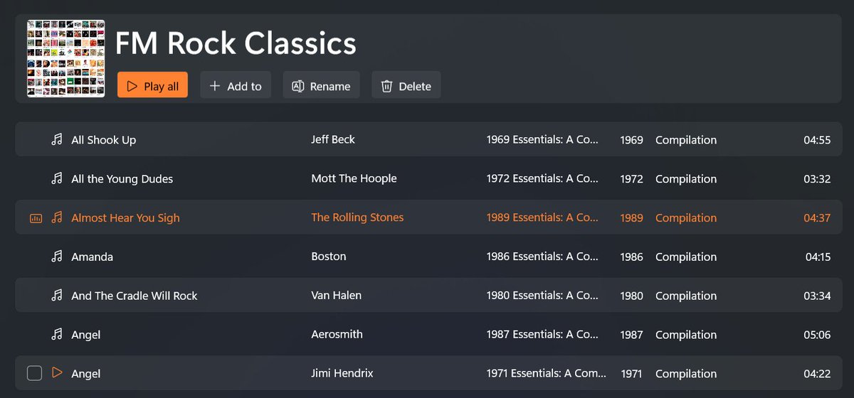 #FMRock Winning this bracket is... #JimiHendrix and gone from the playlist is #RollingStones' 'Almost Hear You Sigh'!