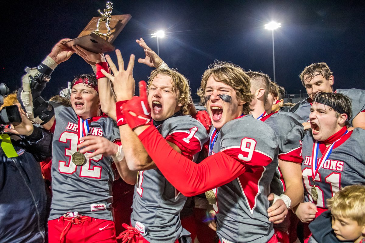 4x District 6 AAA Champs!!  #dragonfootball #bakersphotobench #sportsphotography