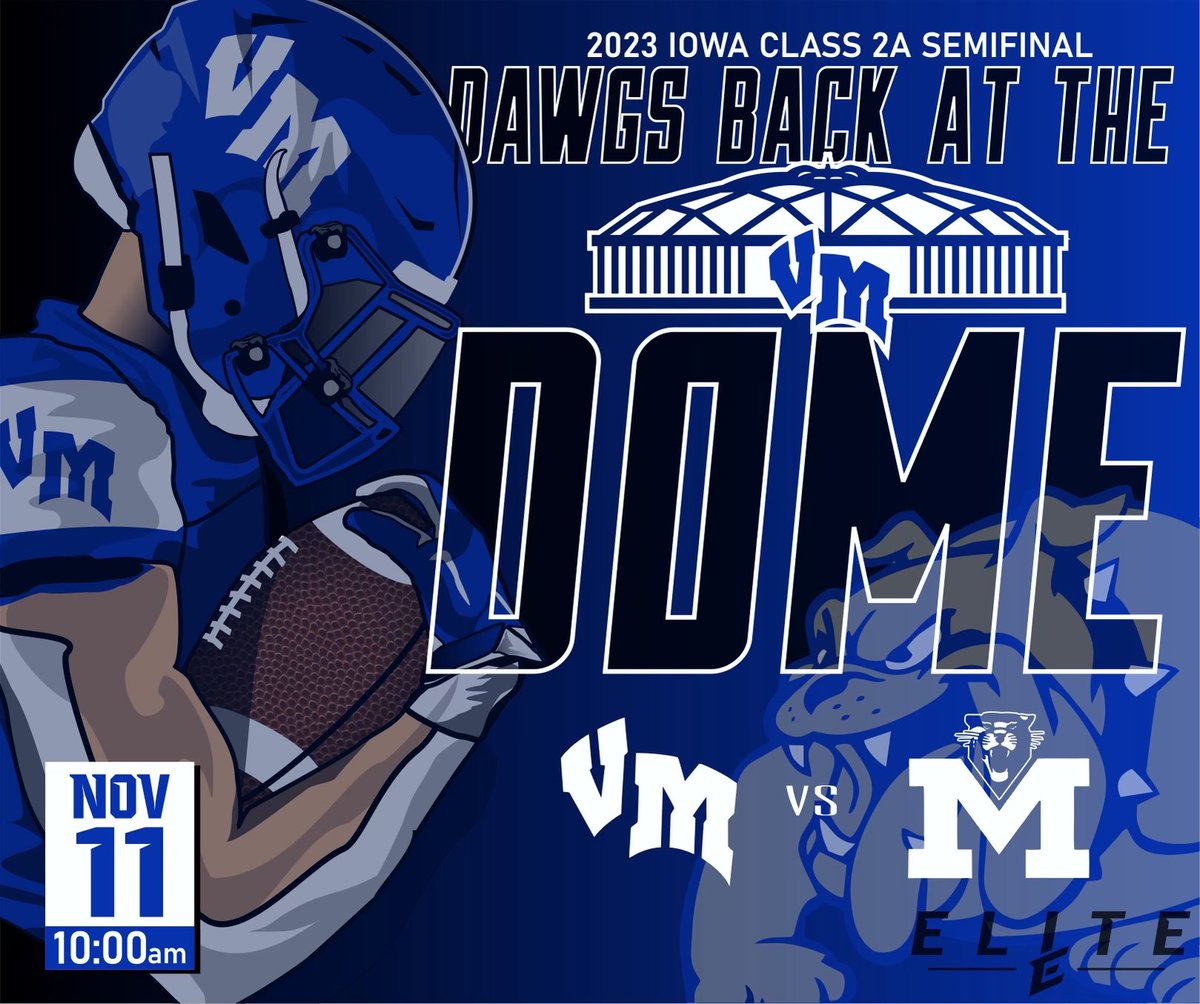 It's GAMEDAY!! The Bulldogs play Monticello in the Semifinal round of the Class 2A Playoffs today at 10am. #RollDawgs #TEAM