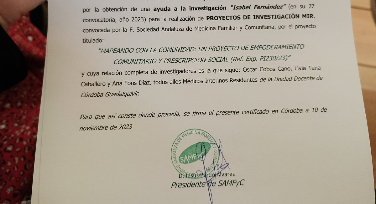 Vicky López Ruiz ۞ (@vickyloru) on Twitter photo Orgullo de resis flechas!! Mis queridísimxs @demasiadoserio <a href="/anafons95/">Ana Fons</a> y Livia Tena se han ganado una #IsabelFernandez para un proyecto de investigación en comunitaria. #GRACIAS por dejarnos acompañaros en esta aventura y luchar por #AtencionPrimaria transformadora Orgullo de resis flechas!! Mis queridísimxs @demasiadoserio <a href="/anafons95/">Ana Fons</a> y Livia Tena se han ganado una #IsabelFernandez para un proyecto de investigación en comunitaria. #GRACIAS por dejarnos acompañaros en esta aventura y luchar por #AtencionPrimaria transformadora