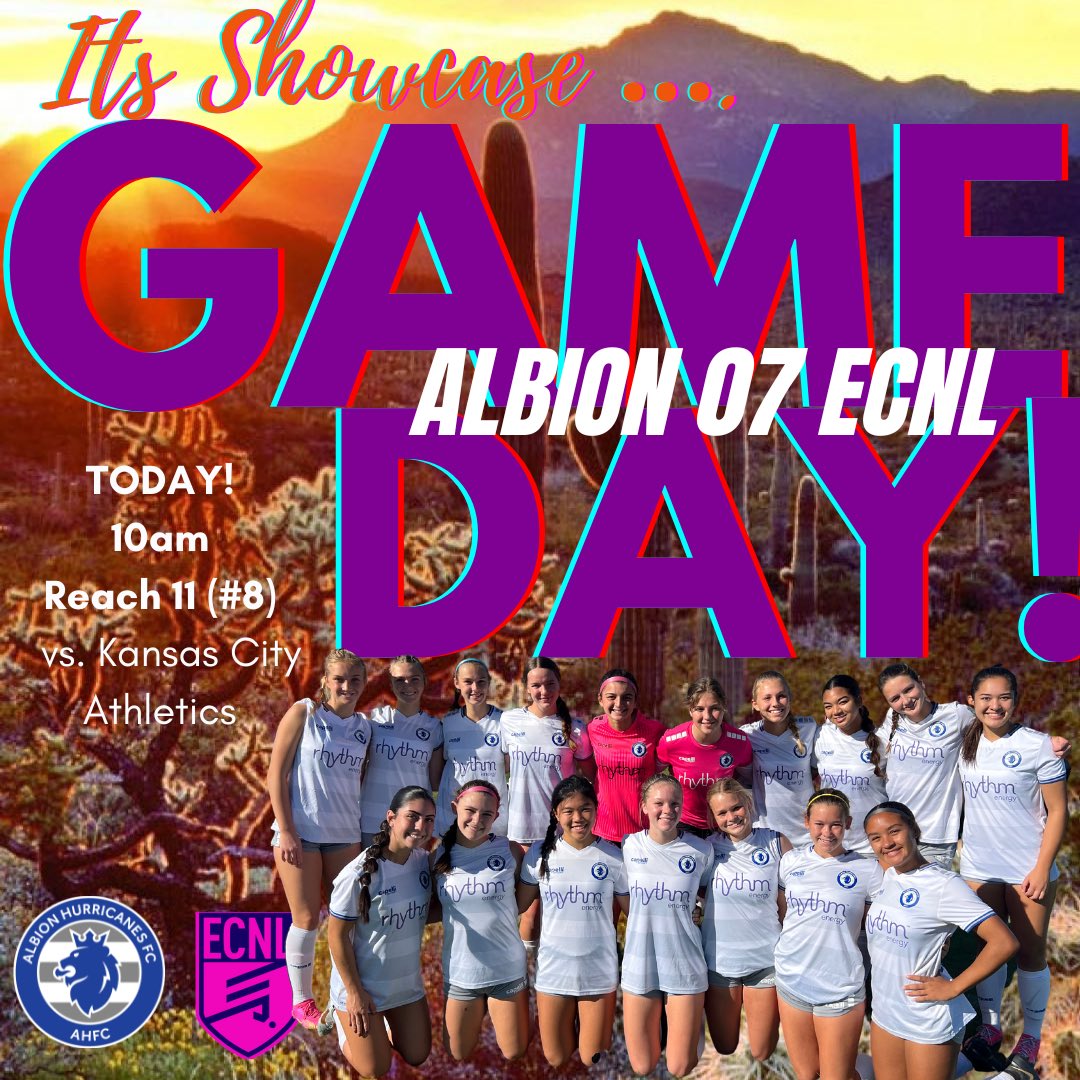 It’s Saturday! Game Day 2 of ECNL PHX 🌵🌅🏜️Let’s go! You need to see these 07s…Come out and watch us play! 🗓️Today! 🆚Kansas City Athletics ⏰10am 📍Reach #8 #ahfcfamily #ahfcsoccer @PrepSoccer @ImYouthSoccer @EcnlTexas
