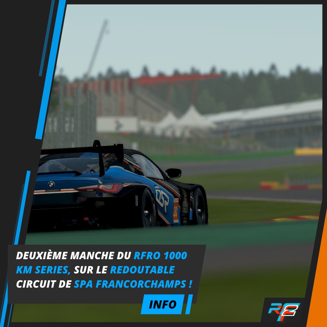 Deuxième manche du RFRO 1000Km Endurance Series, sur le circuit de Spa Francorchamps, rendez-vous à 14H pour le début de la course et suivez dès maintenant les qualifications.

🎥 Stream:
DIV 2 - Twitch : PloomGarage

#simracing #simracer #simracers #esports #iracing #rfactor