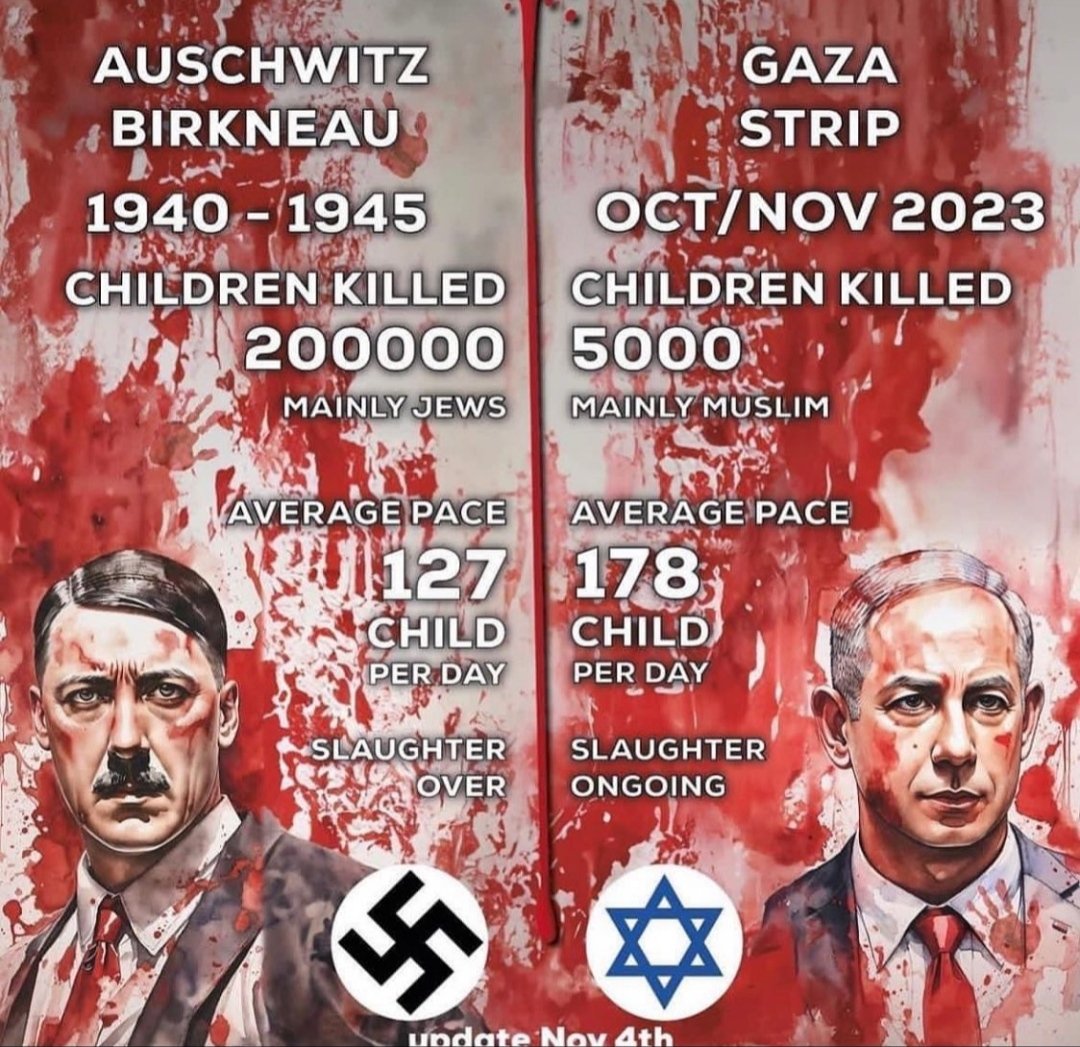 JahinTahmid1's tweet image. #Netanyahu is going at a better pace than #Hitlar

#GazaHolocaust #Gaza_Geniocide #GazaGeniocide #GazaWar #GazaCeasefire #ısraelTerrorists #Palestine #CeasefireInGazaNOW #Israel #ArmisticeDay2023