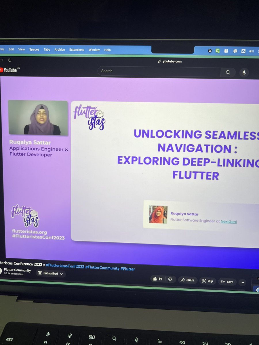 GerfalconVogel's tweet image. Let’s navigate by using deeplinks with @ruqaiyasattar31 🚀💜💙

#FlutteristasConf2023 
@flutteristas @FlutteristasCon