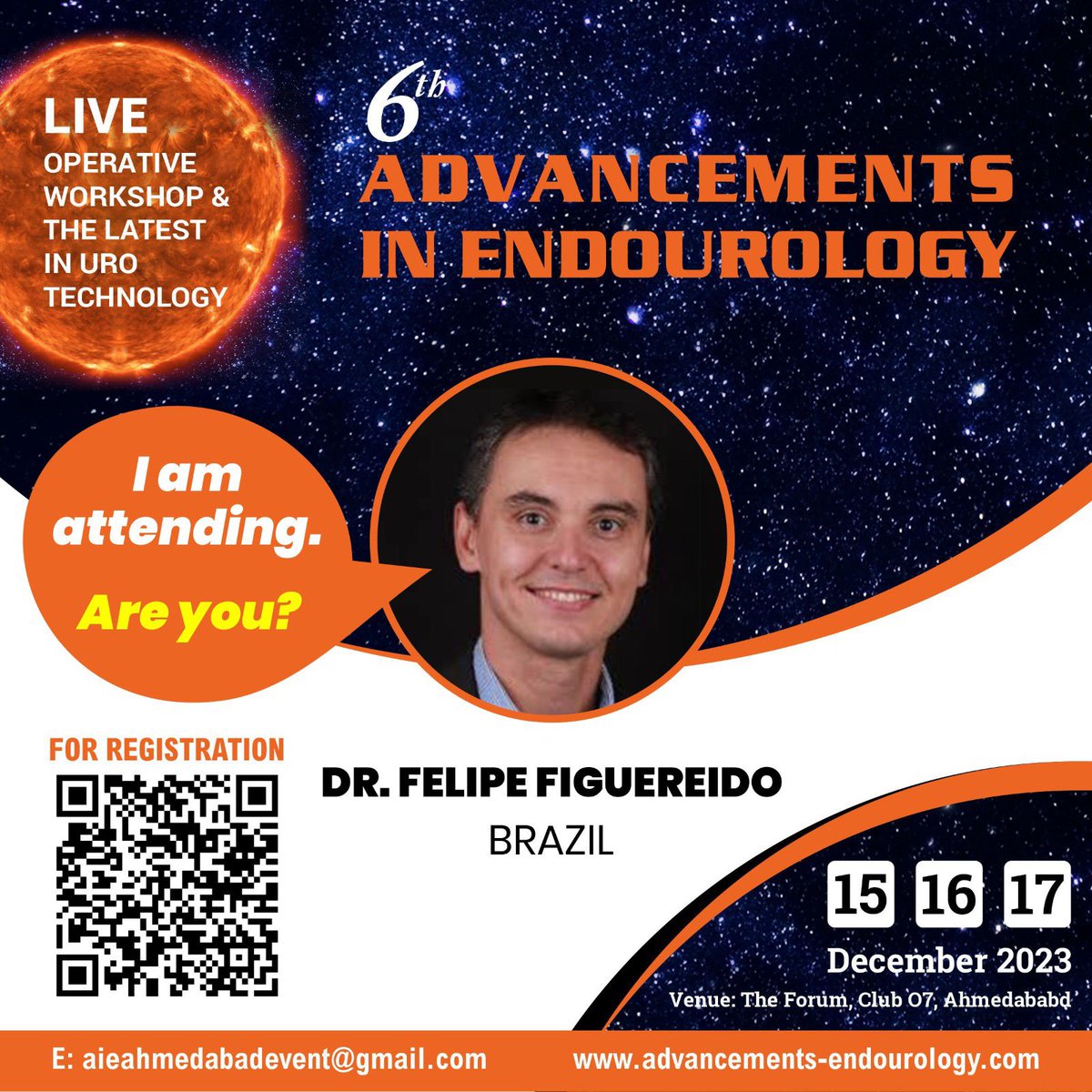 FCAFigueiredo's tweet photo. What is your choice for BPH surgery?
MIST or EEP? 🧐
What if we didn’t have to choose?!? 🤩
Join us in Ahmedabad on line in the QR code link below:👇🏼
#MiLEP #SlimHoLEP
#AdvancementsInEndourology https://t.co/eXY5hmsrZI
