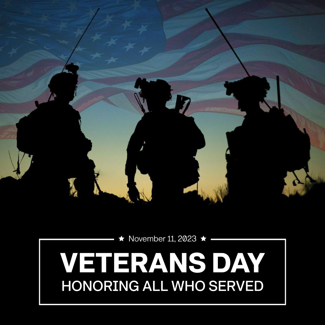 Answering the call the service is something only those of integrity and grit choose to do. We honor those who have bravely done so throughout our history. To all of those who have and continue to selflessly serve and defend the nation, thank you. #VeteransDay