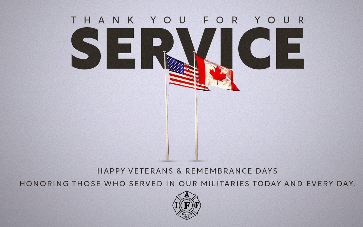 On this #VeteransDay and #RemembranceDay, we honor and express our gratitude to the men and women who serve in our militaries.

Thank you for your service! 🇺🇸 🇨🇦