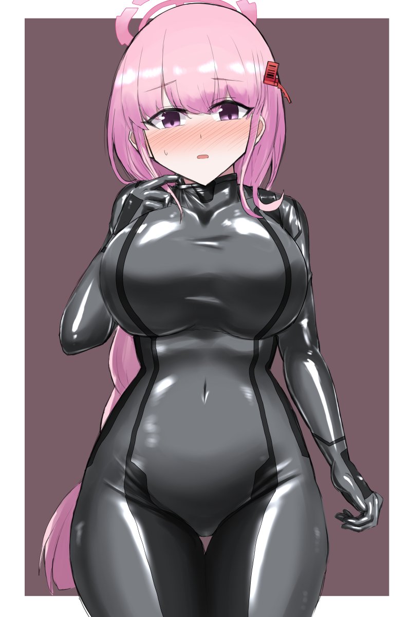 ぴっちりスーツを着せられるエイミ | 島鵜そりね #pixiv https://t.co/mhQ2Hu9cYx スーツ色違い差分入れて投稿しました 