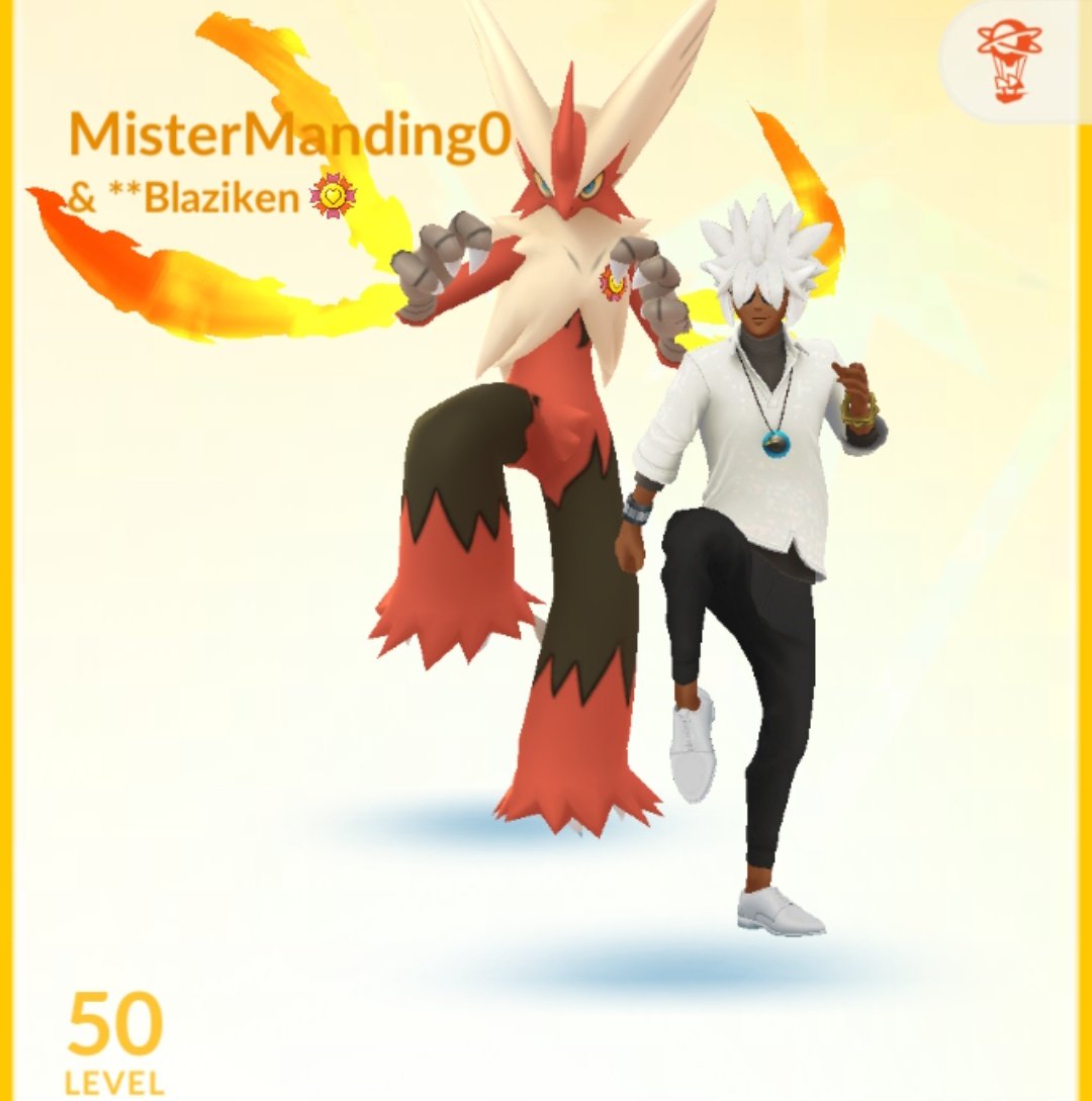 Me and my Mega Blaziken posing for Pokemon Go Fashion Week 😎#PokemonGOFashionWeek