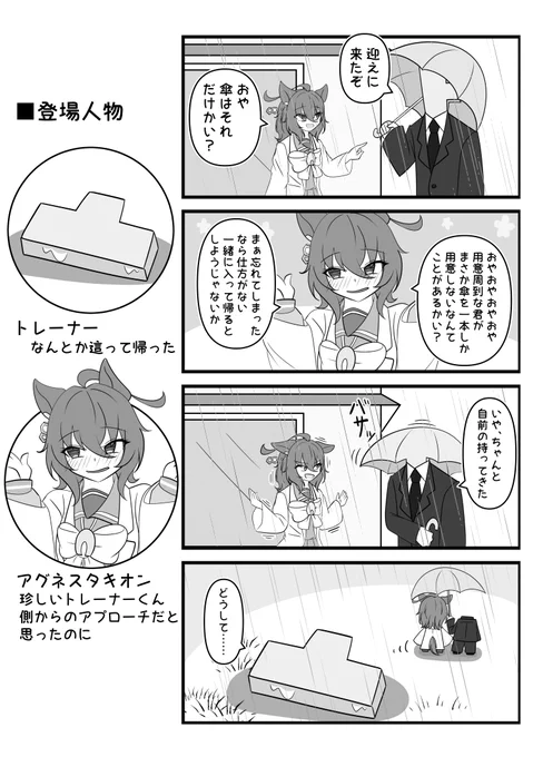相合傘その2

#アグネスタキオン 