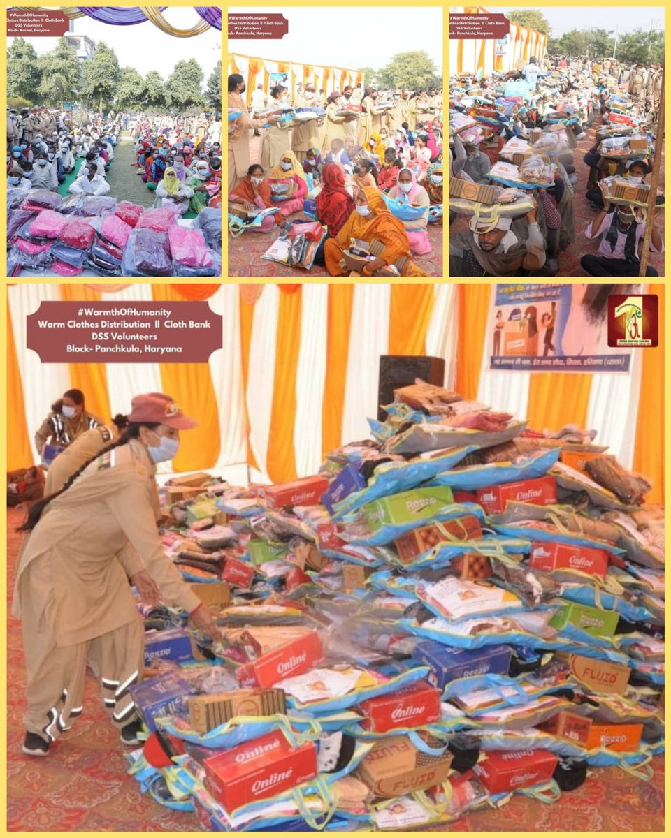 The #ClothBank is one of the humanitarian works initiated by Saint Dr Gurmeet Ram Rahim Singh Ji Insan to provide clothing to the needy who suffer in winters and summers due to not having enough clothes due to poverty.
#ClothesDistribution
#ClothesForNeedy