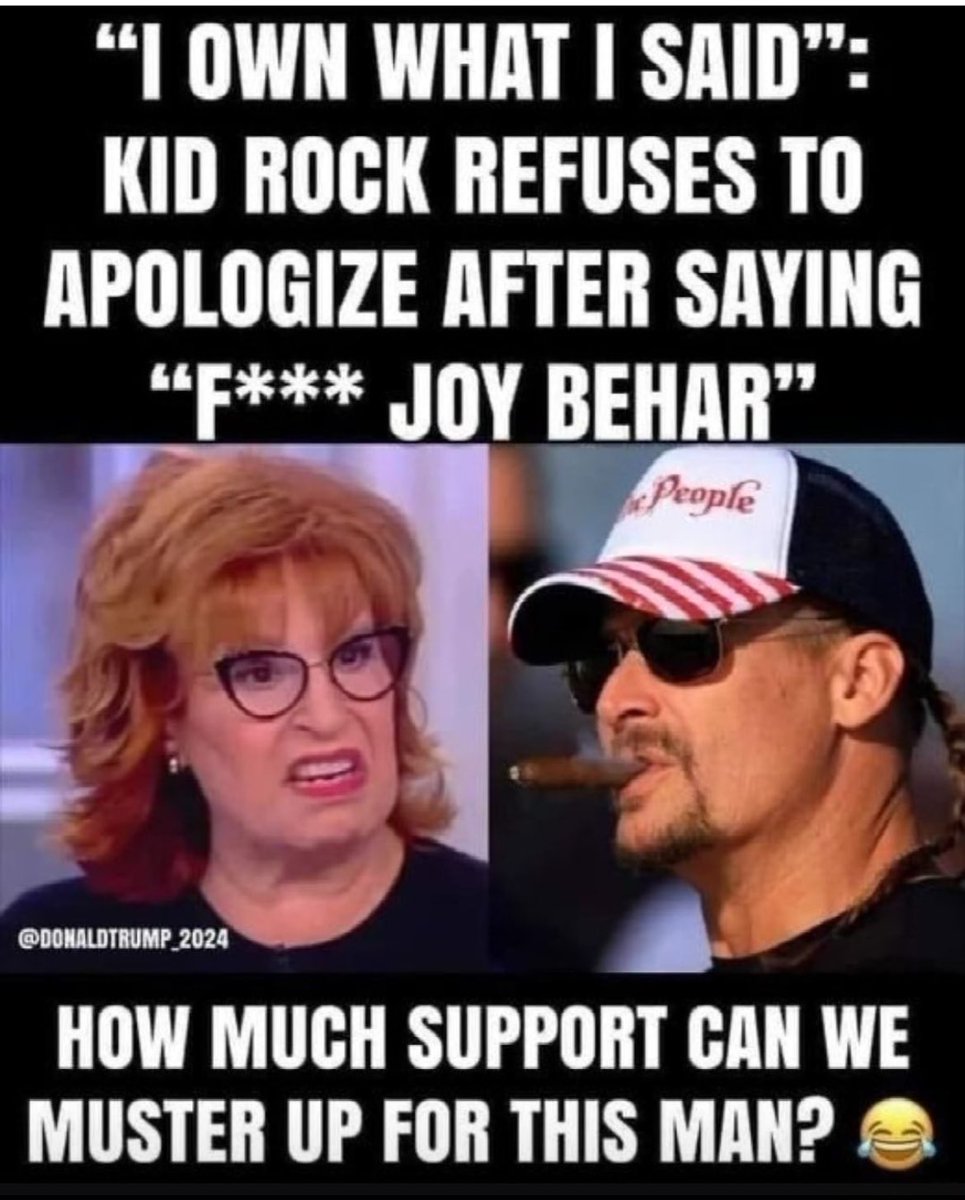 If you support kid Rock give a retweet