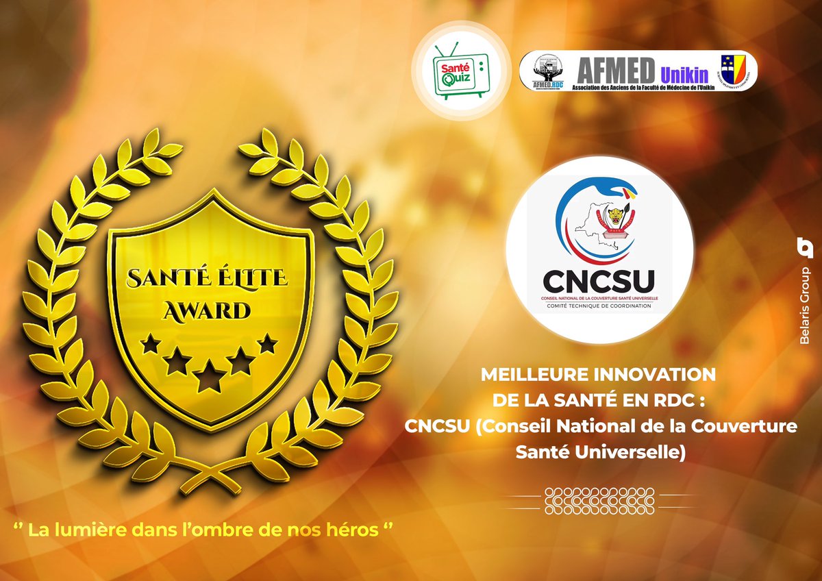 Les 4 lauréats ayant remporté les trophées SEA sont: - Leader de la Santé en RDC : Pr Dr JM Kayembe - Meilleur Médecin au Dr @TshiamalaPascal - Meilleure organisation… @AfmedUnikin - Meilleure innovation… @cncsurdc1 À la prochaine @DeniseNyakeru @rogerkamba @holenns