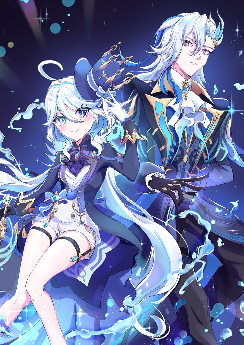 💧×💧
#フリーナ 　
#ヌヴィレット