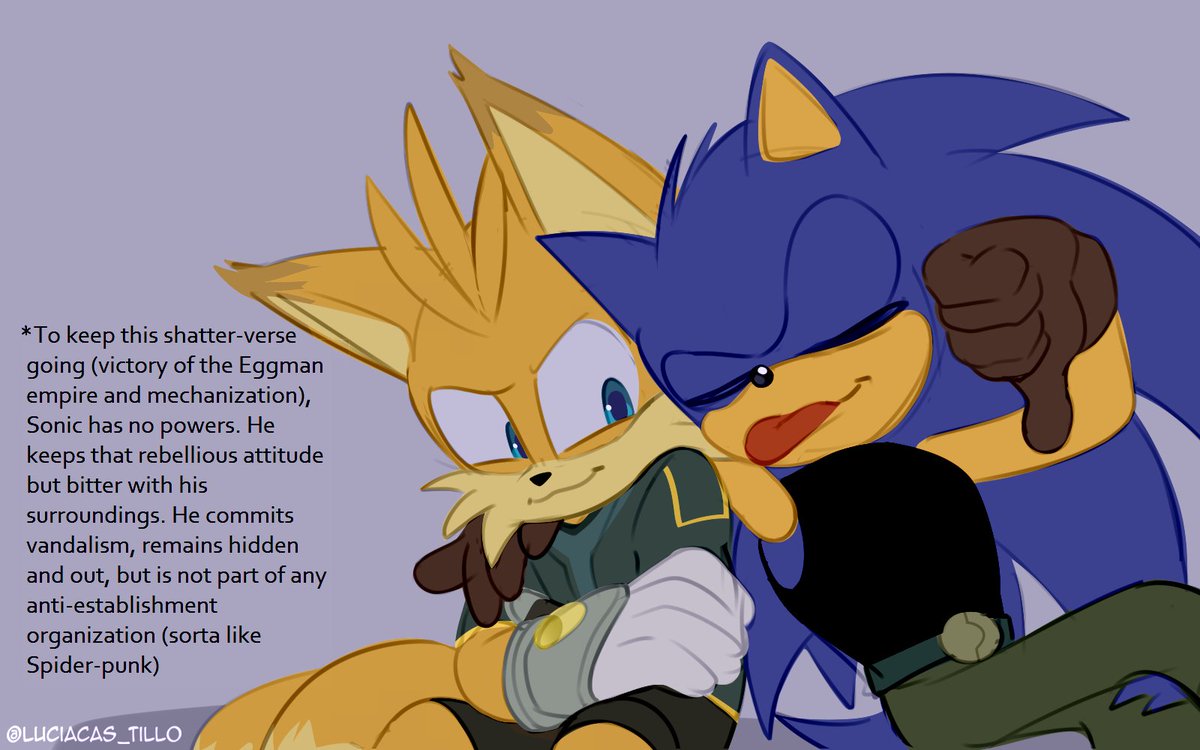 LuciaCas_tillo's tweet photo. "What if.." 🤔
A destroyed world where they can't trust anyone, but at least they have each other. #SonicPrime #SonicAU https://t.co/Vol4mSf9TO