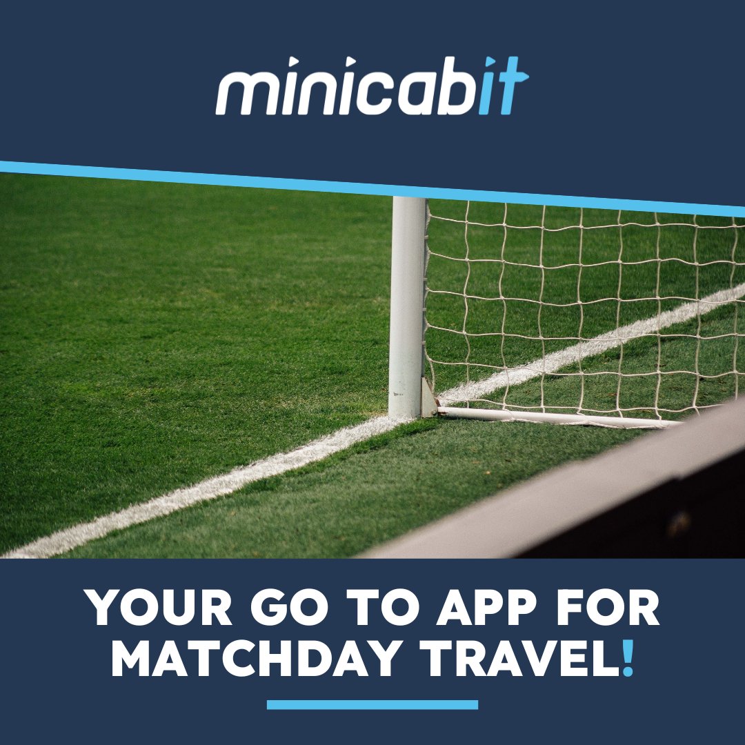 It's game day! ⚽🏟️ Team up with @minicabit for a smooth ride to the stadium. Book your taxi now and focus on the match, not the drive! #Matchday #Football #minicabit #TravelSmart Kick-off your journey: minicabit.com/taxi-booking-a…