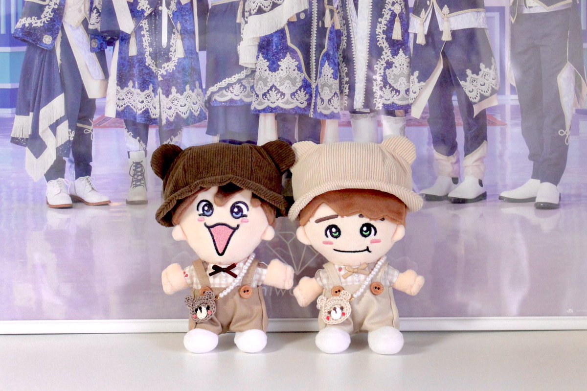 セリアのくま帽子が可愛い♡︎ʾʾ ちびぬいにぴったりだった！ 探して