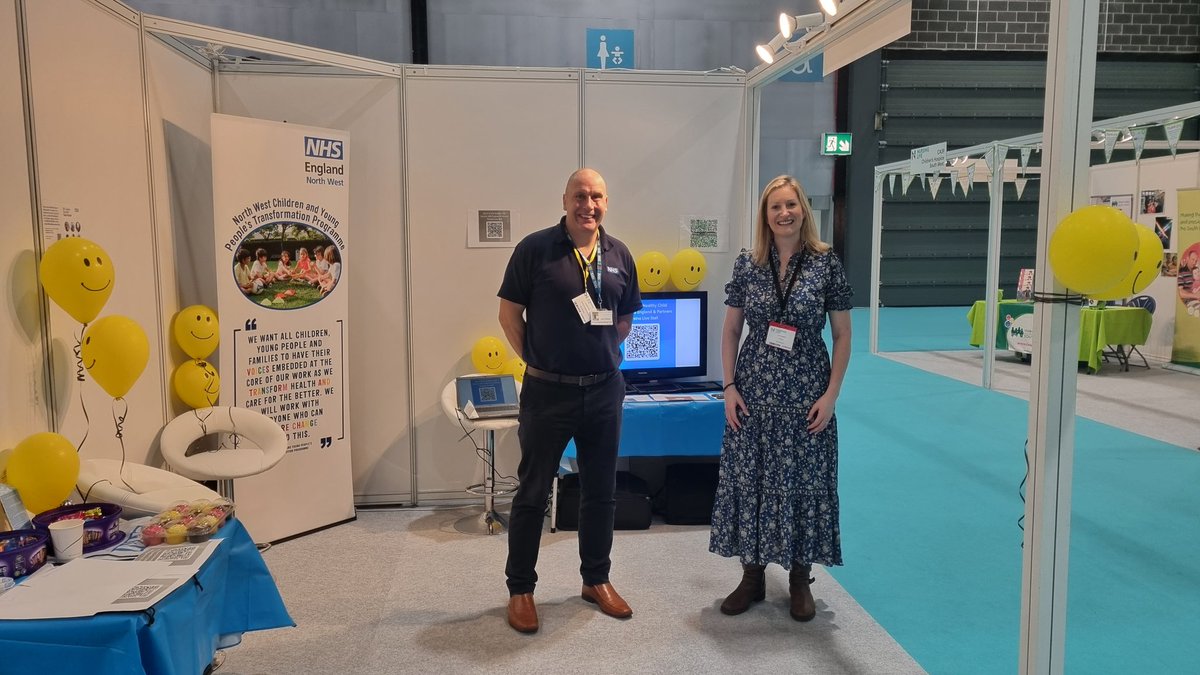 All ready at the Nursing Live conference to promote Health Visitor and School Nursing roles along with all  CYP nursing roles with the brilliant Leon. Come and say hi if you're here #NursingLiveUK #cyptransformation #CYPworkforce #Healthvisitors #Schoolnurses
