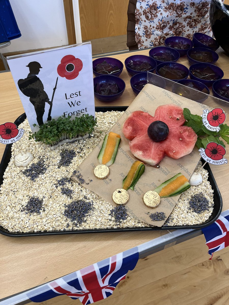 jonny_copeland's tweet photo. @KSCWar A few pictures of yesterday’s WW2 ration themed lunch to mark Remembrance weekend. Our pupils are incredibly fortunate to have access to a wide variety of food today, especially when we reflect on the hardships endured by people during both World Wars. Lest we forget. https://t.co/K9B73jAai7